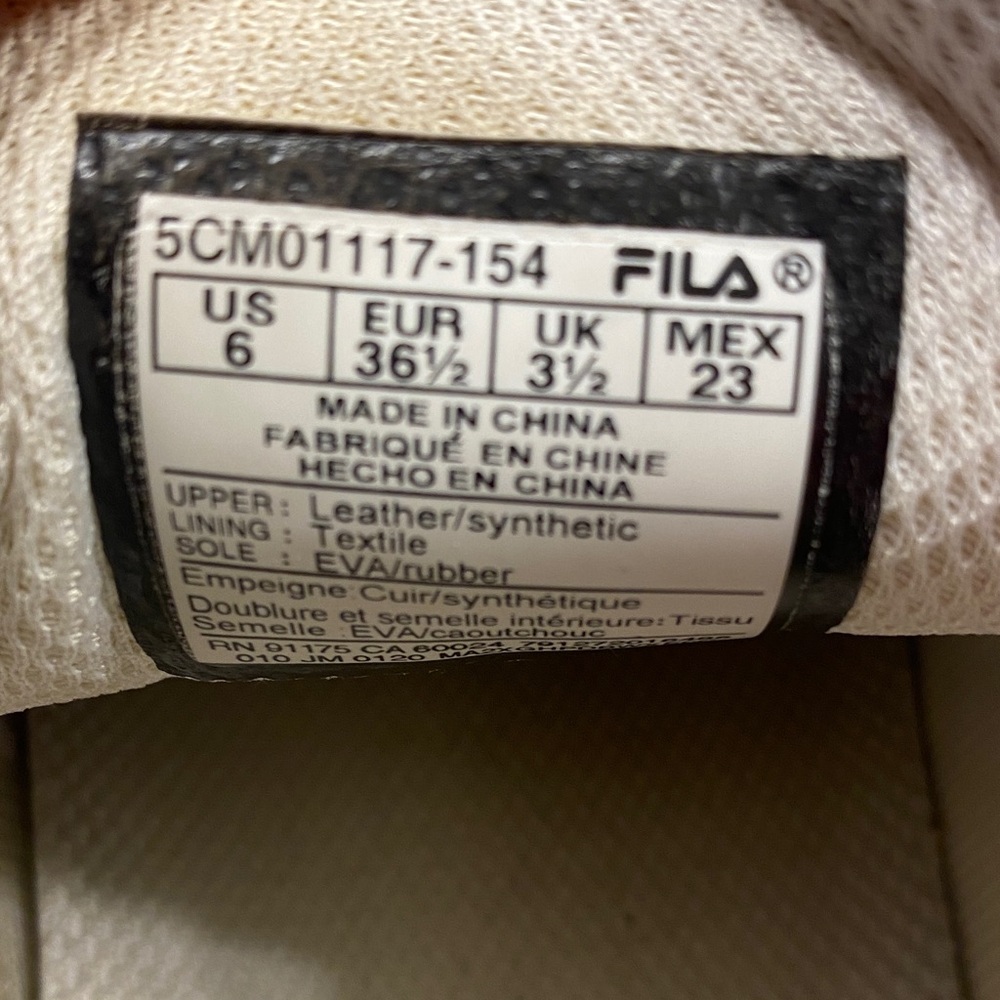 Fila Sneakers in White and Pink - Picture 5 of 5